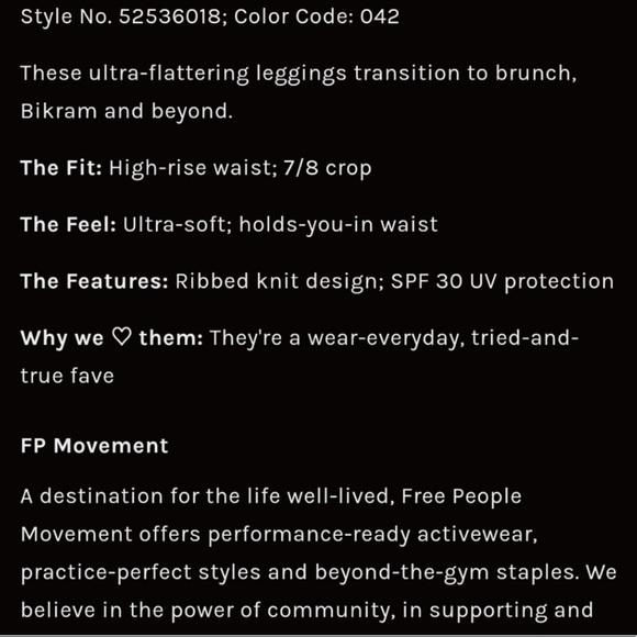 Free People || Good Karma Leggings - Picture 6 of 8